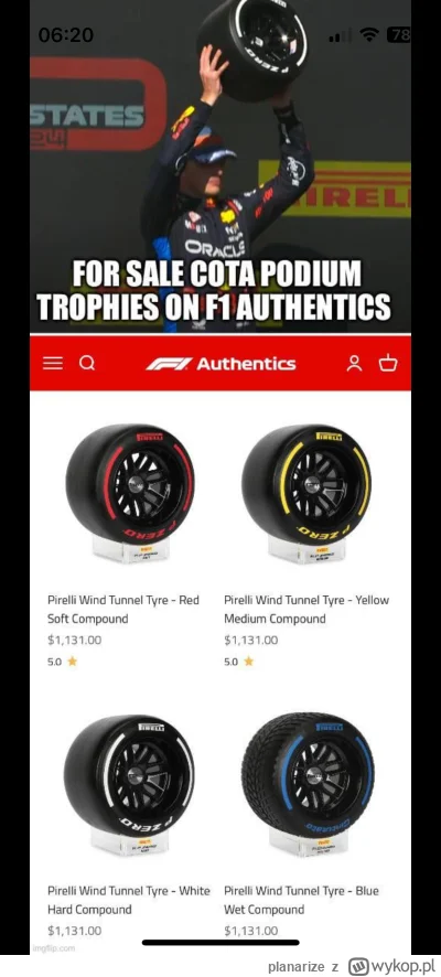 planarize - #f1 Kto chce zamówić trofeum?