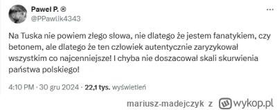 mariusz-madejczyk - I tu się zgadzam. 

Mimo że wczoraj - jako wyborca KO - dostałem ...