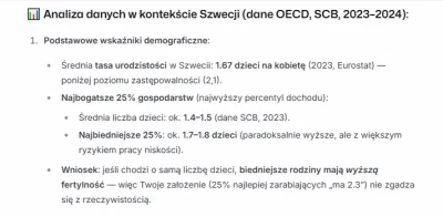 jestemprzeciw - >w Szwecji najlepiej zarabiające 25% społeczeństwa ma dzietność 2.3, ...