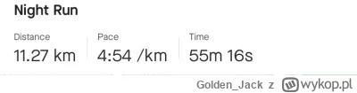 GoldenJack - 109 001,18 - 11,27 = 108 989,91

Plan był na 10 km, ale jak przełączałem...
