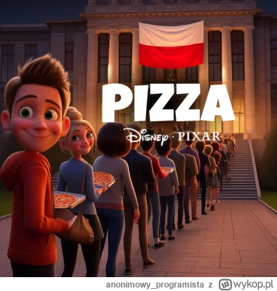 anonimowy_programista - ! Pixar-style movie poster: young students during an autumn n...