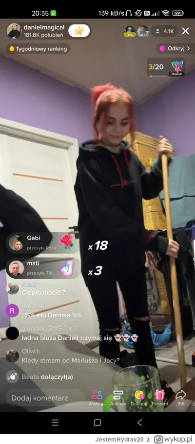 JestemHydrav20 - Zamiataj zamiataj śledzia też
#danielmagical #patostreamy
