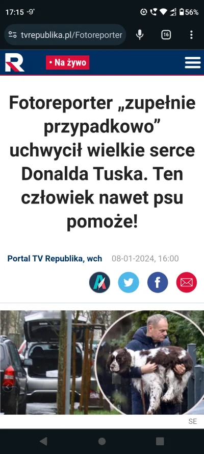 Michal9788 - "poważne" media. 

https://tvrepublika.pl/Fotoreporter-zupelnie-przypadk...