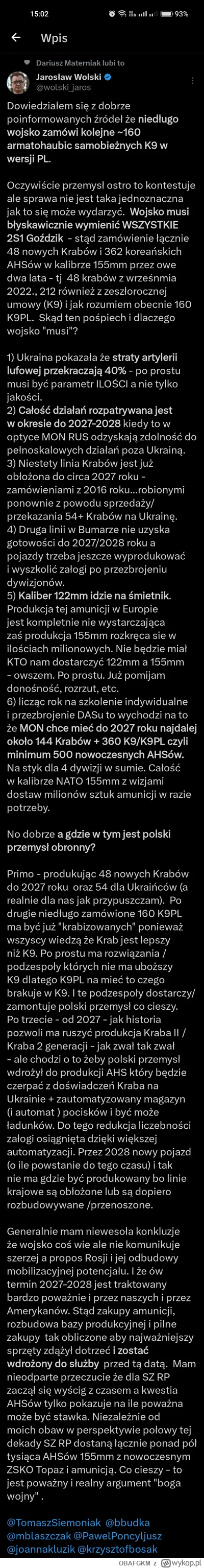 OBAFGKM - Widzimy się w okopach za 5 lat Mircy? Ale już tak bez heheszków. Tak, uważa...