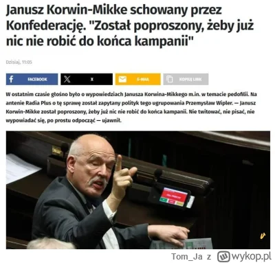 Tom_Ja - Jakby ktoś martwił się o zdrowie króla to uspokajam. Konfederacja po prostu ...