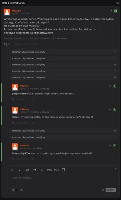 S.....u - @antywojo: powaznie usilujesz dyskutowac? Ty ogarnij jak wpis wyglada po za...