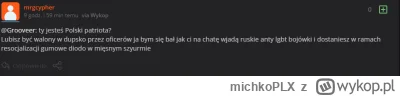 michkoPLX - @mrgcypher: no ty fantazjując o homoseksualnym gwałcie pokazujesz wielki ...