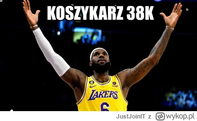 justjoin_it - Wiecie, że LeBron James właśnie został Koszykarzem 38K (z górką) i, tak...