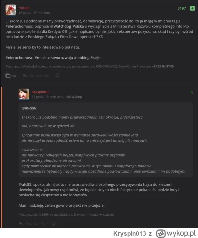 Kryspin013 - >@Kryspin013 a sądy czyje są? Może niezależne powiesz POwcu xD

@Ranger ...