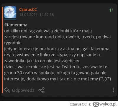 CzarusCC - przypominam swoje święte słowa ( ͡° ͜ʖ ͡°)

#famemma