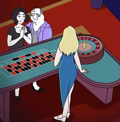 Dawid-01100 - #przegryw Ja nigdy z baba nie był w kasynie