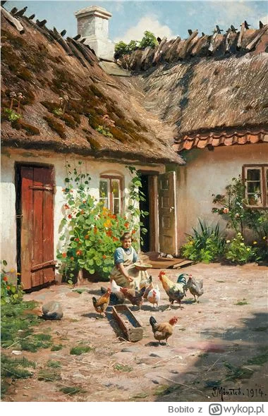 Bobito - #obrazy #sztuka #malarstwo #art

Peder Mork Monsted - Kobieta karmiąca kury ...