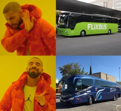 kre-dens - A Ty co dalej flixbusem do roboty jezdzisz Bambusie?!
#sebcel #heheszki #m...