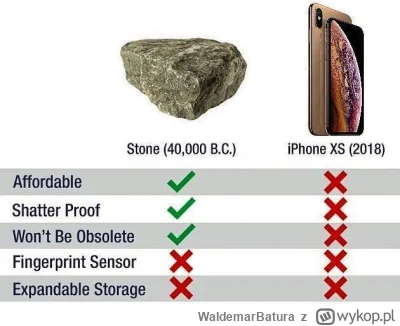W.....a - Jak wypada porównanie ruskiego telefonu ze skałą?