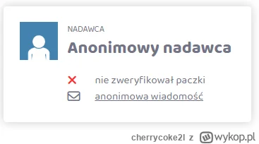 cherrycoke2l - Na tym etapie to już jestem bez większych nadziei na paczkę od mojego ...