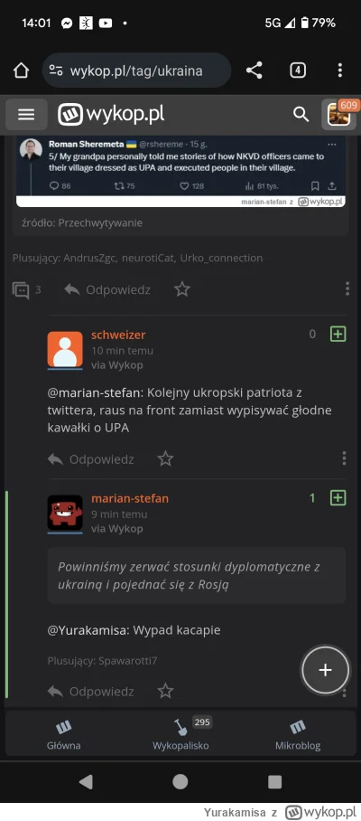 Yurakamisa - Użytkownik @marian-stefan to kacapski. Zmienił mój komentarz po czym usu...