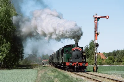 XKHYCCB2dX - Parowozy Tubize 2069 i na końcu składu Energie 507 w Stefanowie podczas ...