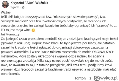 tonton_ - Ator Łokradziony! 
Znowu. A tak na serio: on jest albo głupi albo oderwany ...