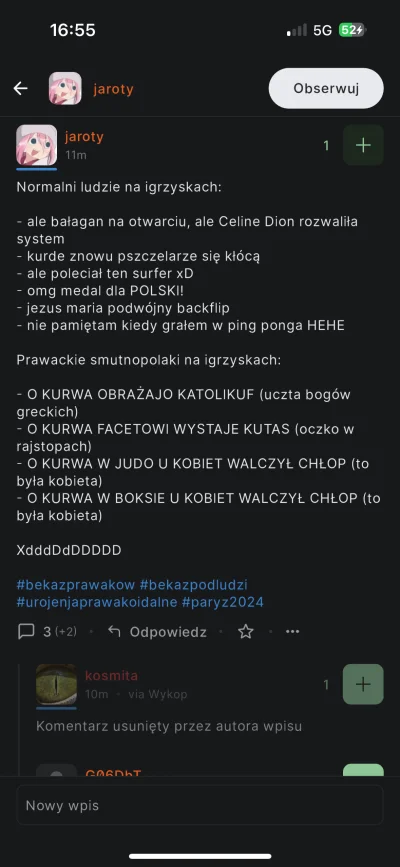 PodniebnyMurzyn - Bądź lewakiem.

Usuwaj komentarze nie pasujące do twojej wizji uroj...