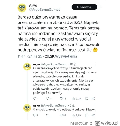 neurotiCat - Gryzonie zaczynają uciekać z tonącego okrętu. 
Skończyły się pieniążki =...