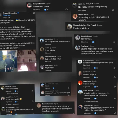 PavulonRazPavulonDwa - Jakiś narodowy cymbał podpalał ukraińskie samochody a przy oka...