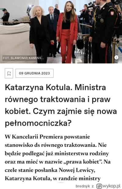 brednyk - Trzy nowe ministerstwa, czyli synekury dla kobiet Lewicy i Polski 2050 na o...