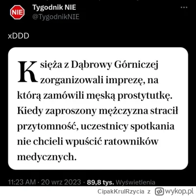 CipakKrulRzycia - #tygodniknie #bekazkatoli #katolicyzm #polska #lgbt