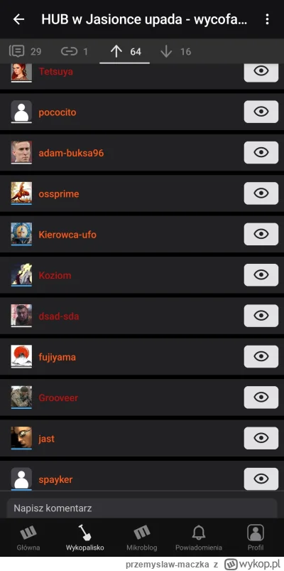 przemyslaw-maczka - @Koziom z @Grooveer ramię w ramię wykopują fake newsa. Nowe, nie ...