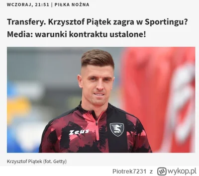 Piotrek7231 - #mecz #seriea  #ligaportugalska #transfery #sporting 
Gościu jest w cze...