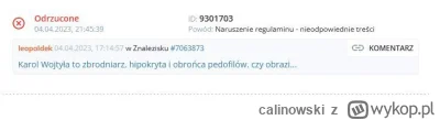 calinowski - oficjalnie,moderacja przyznaje że można nazywać wojtyłe zbrodniarzem  xD...