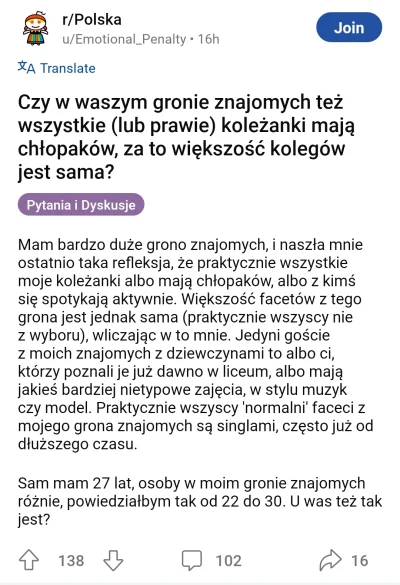 P.....t - #anon na #reddit odkrywa #blackpill #przegryw
Ciekawe czy siedzi tu z nami.