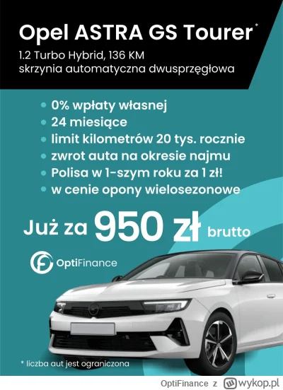 OptiFinance - Pada często pyta mnie o najem lub fure do 1k PLN. Zazwyczaj jestem scep...