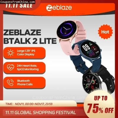 n____S - ❗ Zeblaze Btalk 2 Lite Smart Watch
〽️ Cena: 12.68 USD (dotąd najniższa w his...