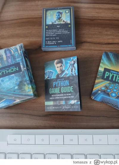 tomaszs - Jak wydrukujesz Sci-Fi Python flashcards, dostaniesz pudełko, instrukcję, 6...