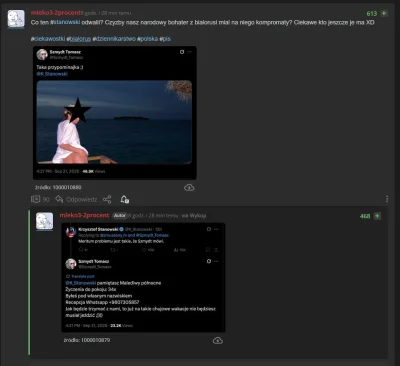 Szinako - Jeden z czołowych łowców ruskich onuc, wrzuca fejki od zdrajcy, który uciek...