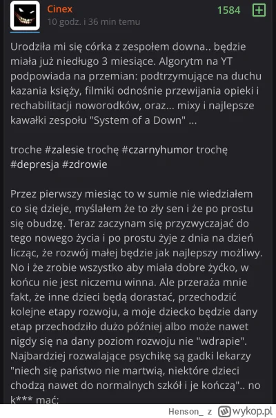 Henson_ - Super granie ludzkim zyciem przez natalistow 
Zycie jest piękne przegrywie ...