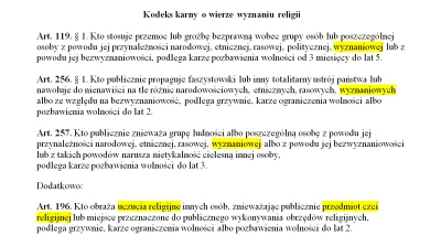 R187 - Te przepisy już istnieją (art. 119, 256, 257)  i jest w nich wyszczególniona n...