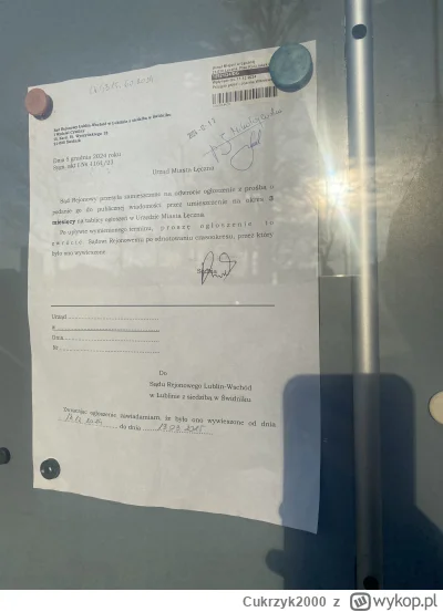 Cukrzyk2000 - Bareja by tego nie wymyślił. Sąd nakazał urzędowi miejskiemu wywieszeni...