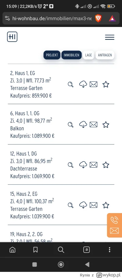 Rynia - Gonimy powoli Monachium, gdzie deweloper woła ponad 10k € za metr kwadratowy ...