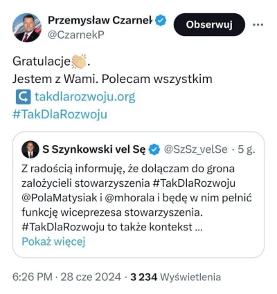 RedBulik - Tak dla rozwoju! Tak dla CPK! Tak dla Matysiaczki! Pustej wieśniaczki.
#be...