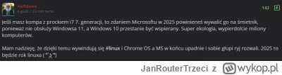 JanRouterTrzeci - Korporacje już wymieniają kompy z 10 generacją Inteli na nowsze. Wn...