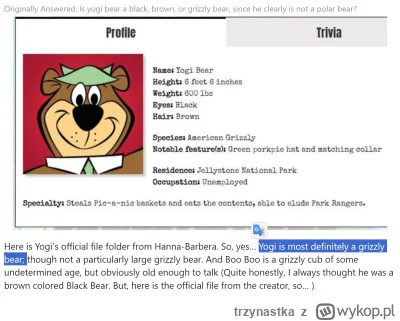 trzynastka - @risskov: Niedźwiedź grizzly. Przykład wątku na Quorze. Zdjęcie z oficja...