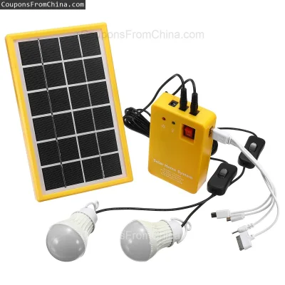 n____S - ❗ Solar Power Panel Generator Kit 5V with 3 LED Bulbs [EU]
〽️ Cena: 23.99 US...