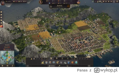 Panas - #anno1800 minimalnie się wciągnąłem, i już mam całą wyspę zabudowaną domkami....