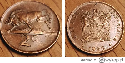 darino - RPA 2 centy 1985r
#numizmatyka #monety