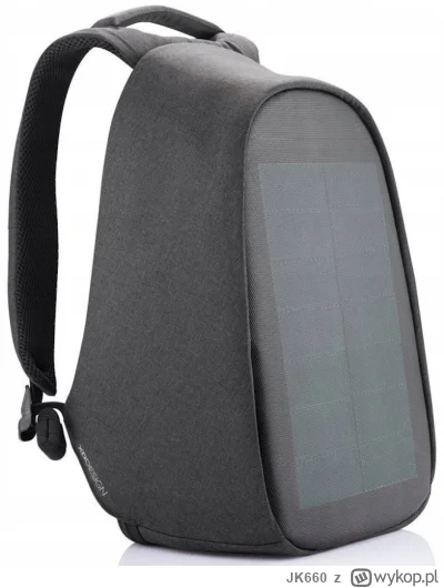JK660 - Mam taki o to plecak z wbudowanym panelem solarnym i ładowarką i pytanie czy ...