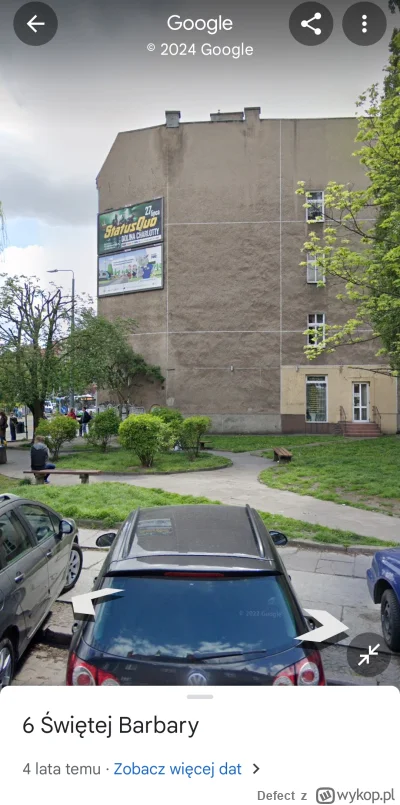 Defect - @Wiskoler_double Obok. Na Google Maps wygląda to w taki sposób: