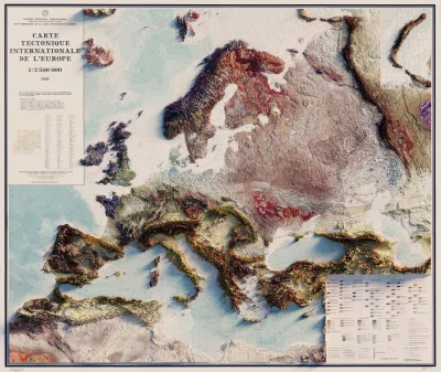 oydamoydam - Carte Tectonique Internationale De L'Europe - Congrès Géologique Interna...