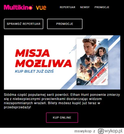 mswykop - Coś nie tak poszło z reklamą multikina :-)

Misja możliwa ( ͡° ͜ʖ ͡°)