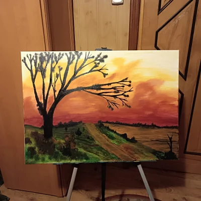 Corvus_Frugilagus - "Jesień na Lubelszczyźnie" 

#corvusfrugilaguscontent3 #malarstwo...